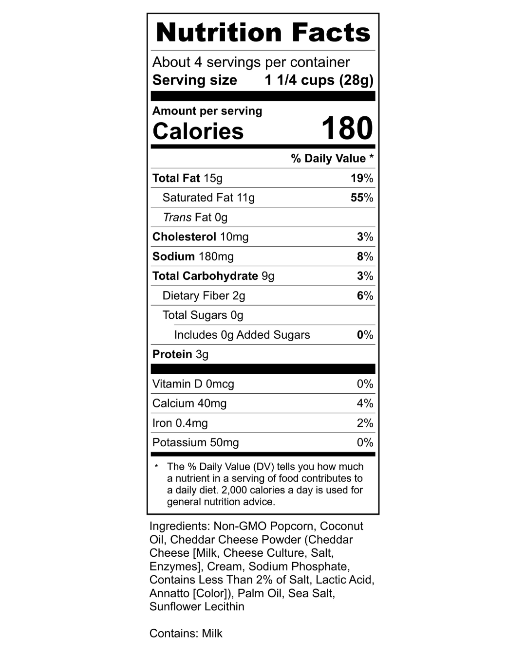 Classic Cheddar Popcorn