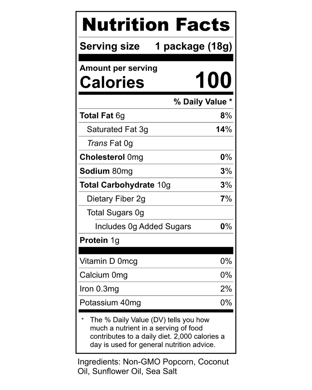 Sea Salt Popcorn