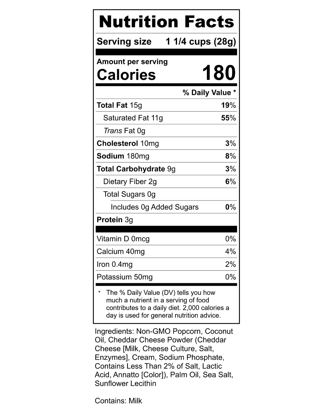 Classic Cheddar Popcorn
